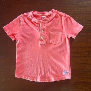 Toddler Boys OshKosh Henley Short Sleeve Shirt
